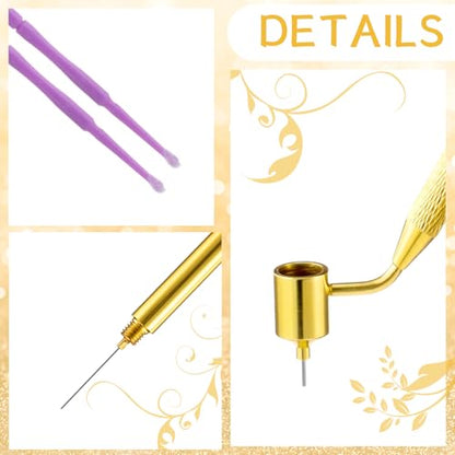 Tondiamo 100 Pack Touch up Paint Brushes 0.5mm Pen,Purple,Blue,Teal,White - color: Purple,Blue,Teal,White