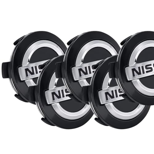 5PCS Wheel Center Caps for NIS, 54mm/2.12" Black