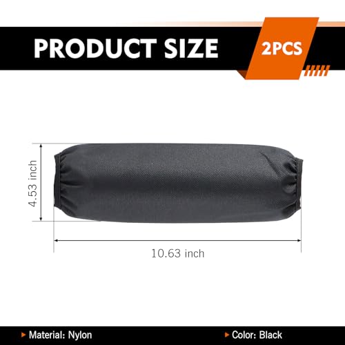 Motorcycle Shock Covers, Waterproof Scratch-resistant Elastic Nylon Protective Case, Rear Shock Absorber Suspension Protective Cover, for Most Motorcycles, E-bikes, Scooters (Black #M) - color: Black #M