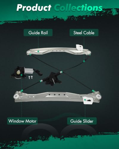 SCITOO Power Window Regulator w/Motor for Chrysler Town & Country - size: 748-508