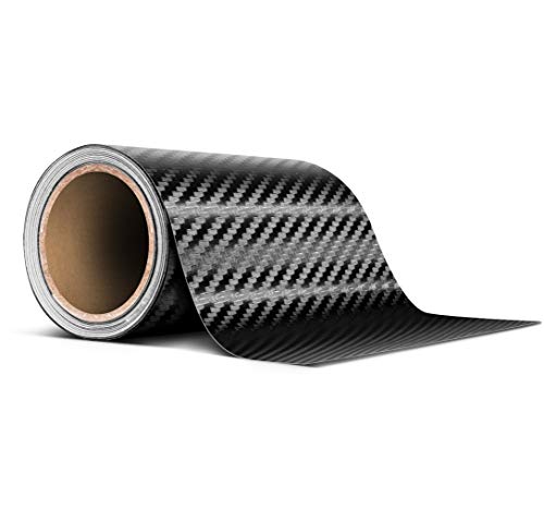 VViViD Black Carbon Fiber Air-Release Adhesive Vinyl Tape Roll (4 Inch x 20ft) - size: 4" x 20ft