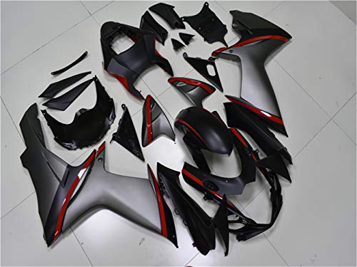 YTL Grey Black Full Fairing Fit for Suzuki 2011-2026 GSXR 600/750 - color: 010 Grey Black