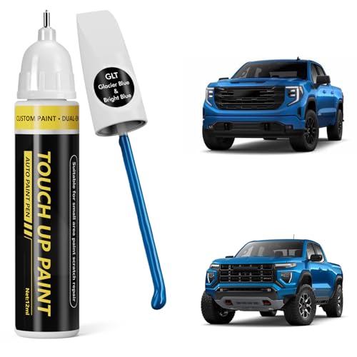 (Glacier Blue/Bright Blue (GLT) Car Touch Up Paint for GMC - color: Glacier Blue/Bright Blue (GLT) for 2025 Sierra/2024 Sierra/2023 Sierra/2025 Sierra EV/2025 YUKON & YUKON XL/2024 YUKON & YUKON XL/2026 HUMMER EV PICKUP/2025 HUMMER EV PICKUP/2024 HUMMER E