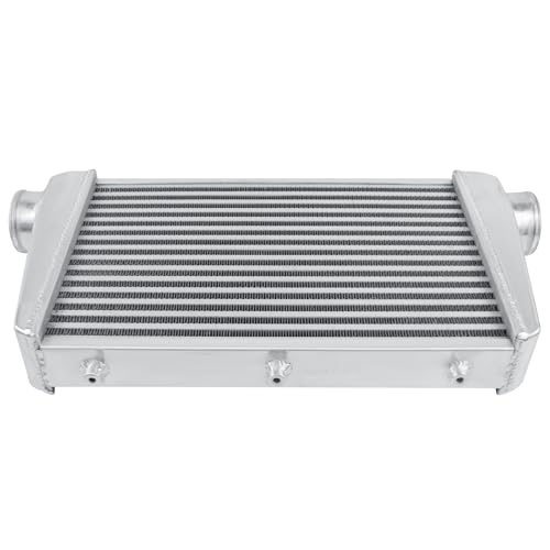 Universal Intercooler 25''x13''x3.3" Front Mount Intercooler 3'' Inlet and Outlet Aluminum Turbo Intercooler Direct Replacement for Any Turbo Charger system - size: 25''x13''x3.3" 3''