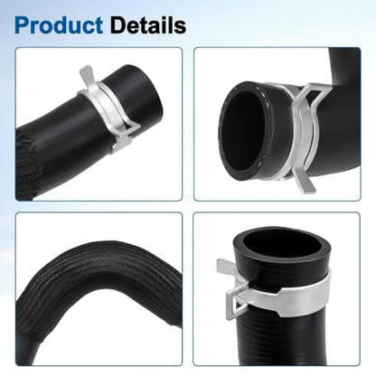 55111395AE 55111394AC Radiator Coolant Hose Compatible with Jeep Wrangler 2012-2018 for Wrangler JK 2018 Upper and Lower Cooling Outlet Pipe