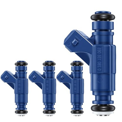 MP5083 Fuel Injectors Set of 4 Compatible with 2001-2006 Audi A4 1.8L - color: F-0280156065
