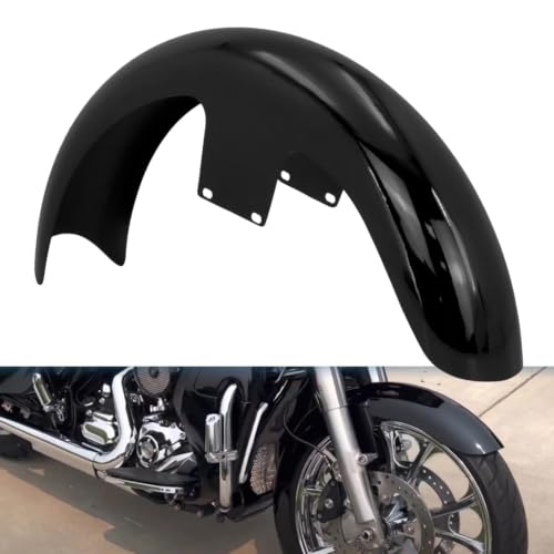 21 inch Front Fender Fit for Harley Touring 2024-Later, Vivid Black - size: 2024-Later R21, style: Vivid Black