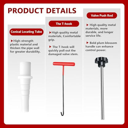 Lettry 38Pcs Tire Valve Stem Core Tool Kit for Car Truck ATV Lawn Mower