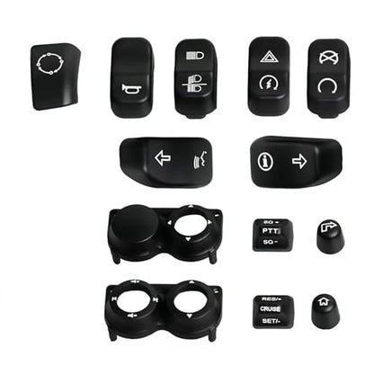 Plastic Motorcycle Switch Housing Button Caps Hand Control Switch Buttom Covers Fit for Harley Touring Electra Glide Street Glide Road King Ultra Limited FLHT FLHX FLHR 2014-2023