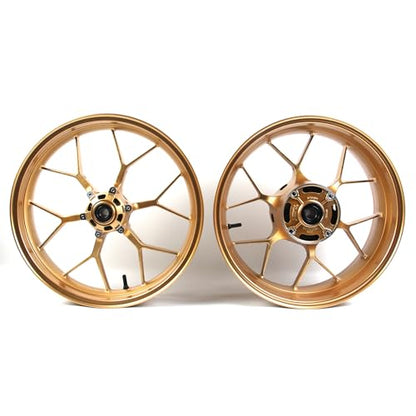 Arashi Front and Rear Wheel Rims for Honda CBR600RR 2007-2022, Motorcycle Replacement Accessories Parts Gold