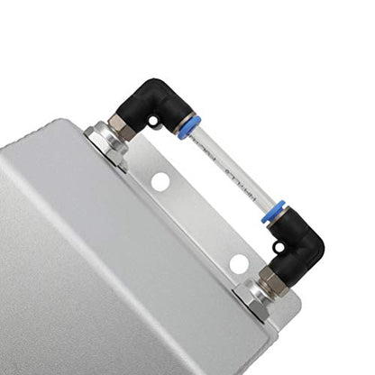 SCITOO Radiator Tank Coolant Reservoir Bottle 1L Universal Aluminum Coolant Overflow Tank Silver