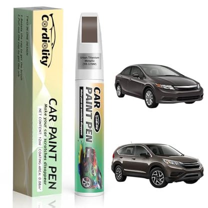 Car Touch Up Paint Urban Titanium Metallic(YR-578M) for Honda - color: Urban Titanium Metallic(YR-578M)for CR-V/Civic/Insight, style: Honda