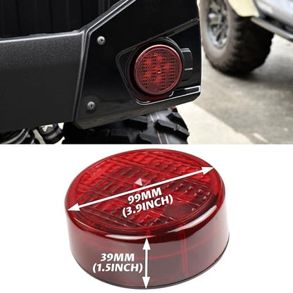 SAUTVS 2PCS Red LED Tail Lights for Kawasaki Teryx 4 Teryx4 2012-2016