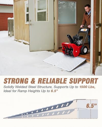 29 x 48 Inch Heavy-Duty Shed Loading Ramp Kit, 2 Pack - size: 29 x 48 Inch