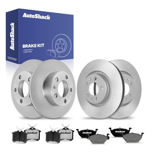 AutoShack Front & Rear Brake Rotors & Ceramic Pads for VW Jetta 2006 - style: Brake Rotor & Pad