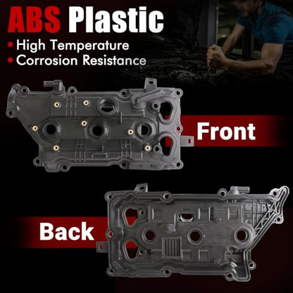MITZONE Valve Cover Set Left and Right Side Compatible with Nissan Pathfinder Maxima Altima 2015-2024 for Infiniti QX60 2015-2024 3.5L V6