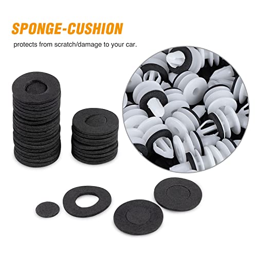GOOACC 50PCS Door Panel Retainer with Sealer GM:11519031 Hummer H2 2003 - color: 50Pcs Door Panel Retainer