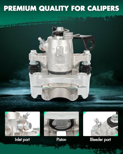 SCITOO Rear Left & Right Disc Brake Calipers With Bracket 19B2577 19B2576 - size: Rear[19B2577 & 19B2576]