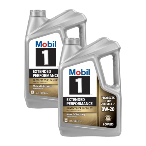 Mobil 1 Full Synthetic Motor Oil, 0W-20 | Extended Performance | 5 Quart | Pack of 2 - size: 5 Quart (Pack of 2), style: Extended Performance