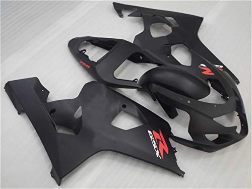 YTL Matte Black Full Fairing Fit for Suzuki 2004-2005 GSXR 600/750 - color: 004 Matte Black