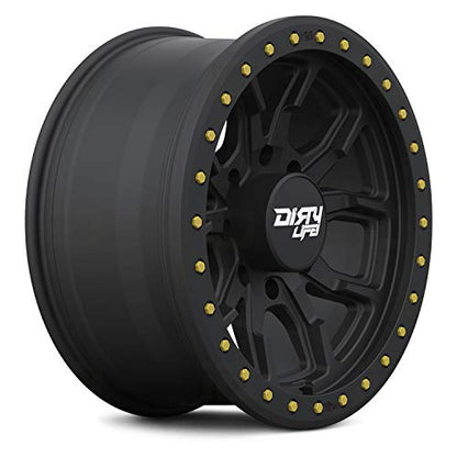 Dirty Life DT-1 Matte Black Wheel with Painted Finish (17 x 9. inches /5 x 127 mm, -12 mm Offset)