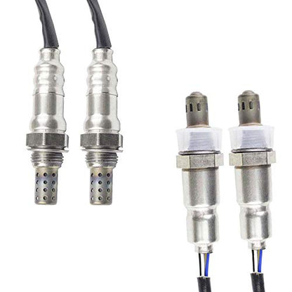4PCS Oxygen Sensor 1 & 2 for 2009 2010 2011 2012 2013 Honda Pilot Ridgeline 3.5L Upstream + Downstream