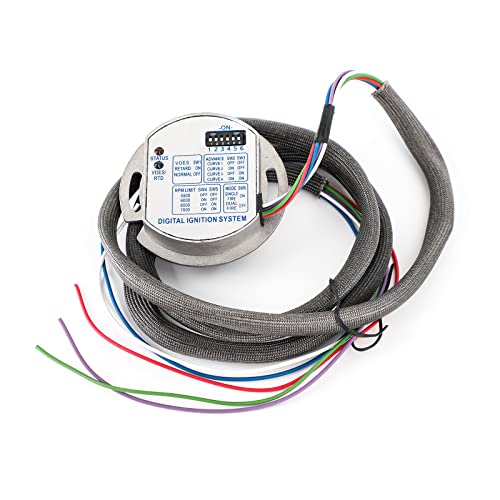 Topteng Motorcycle Single Fire Electronic Ignition Module fits for Harley Evolution, Ultima, Revtech, Shovelhead, & any Evolution