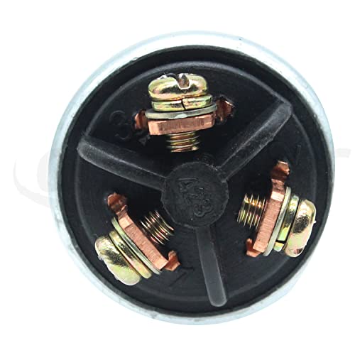 Universal 3 Wire Engine Starter Switch with 2 Keys Replacement Parts Fit for Honda Motorcycle, Scooter, Truck, Tractor, Forklift, Agricultural Modified Car etc.