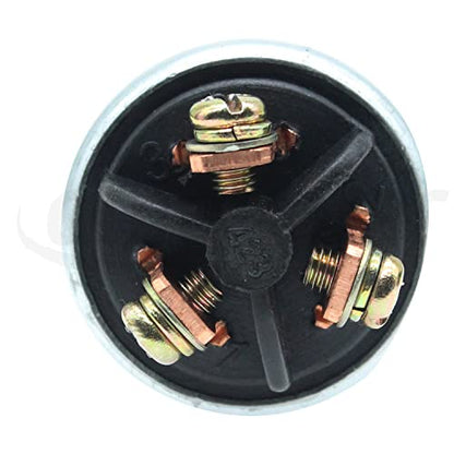 Universal 3 Wire Engine Starter Switch with 2 Keys Replacement Parts Fit for Honda Motorcycle, Scooter, Truck, Tractor, Forklift, Agricultural Modified Car etc.