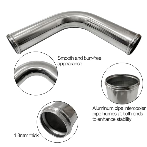 OD 2.5" (63mm) 90 Degree Aluminum Elbow Intercooler Pipe - size: 2.5" (63mm)