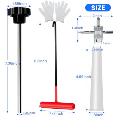 45PCS Tire Valve Stem Tool Kit – Replace Valve Stems Without Removing Tire, Complete Valve Core Removal Tool Set with TR412 TR413 TR414 for Car Motorcycle ATV Truck