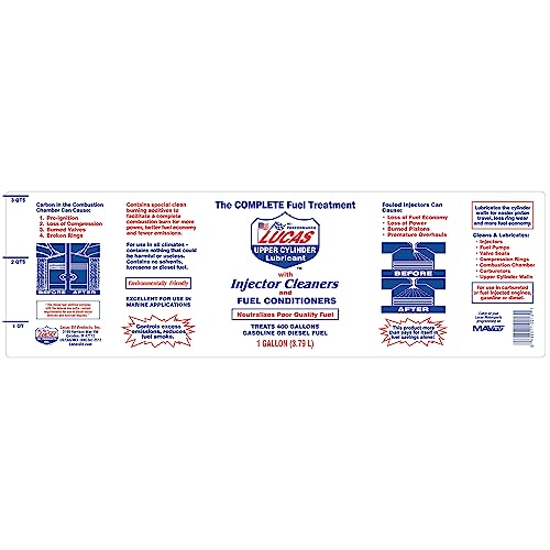 Lucas Oil 10013 Fuel Treatment - 1 Gallon - size: 128 Fluid Ounce