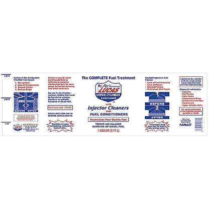 Lucas Oil 10013 Fuel Treatment - 1 Gallon - size: 128 Fluid Ounce