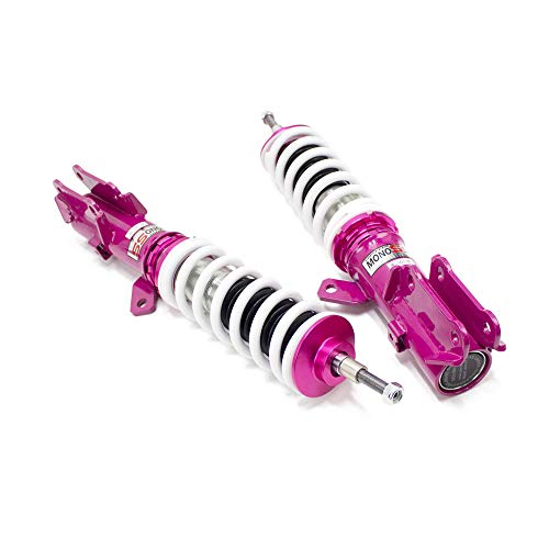 Godspeed MSS0218 MonoSS Coilover Lowering Kit, Fully Adjustable, Ride Height, Spring Tension And 16 Click Damping, compatible with Kia Rio (YB) 2018-20
