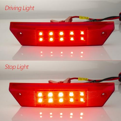 Ranger Tail Light Compatible with Polaris Ranger 500 700 800 900 2009-2016 Replacement OEM 2411099 (2411099Red) - color: 2411099Red