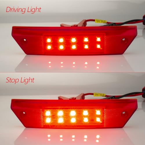 Ranger Tail Light Compatible with Polaris Ranger 500 700 800 900 2009-2016 Replacement OEM 2411099 (2411099Red 2pcs) - color: 2411099Red 2pcs