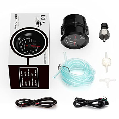 52mm Gauge Car Meter Digital Display Pointer 7 Colors Backlight 12V Universal Gauge Kit…… (Boost Gauge) - style: Boost Gauge
