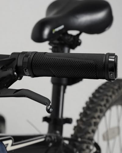 Bike Handlebar Grips, Replacement Bicycle Grips, Bike Handle Bar Wraps for Mountain, MTB, BMX, Beach Cruiser, Kids Bikes, Soft Non-Slip-Rubber Hand Grip Comfortable Ergonomic - style: Long/Short Versions