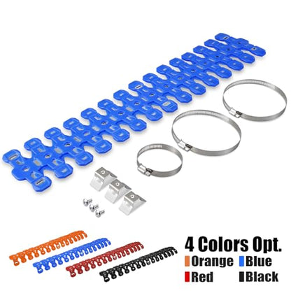 NICECNC Pipe Heat Shield Cover Guard Protector Motorcycle Blue - color: Blue