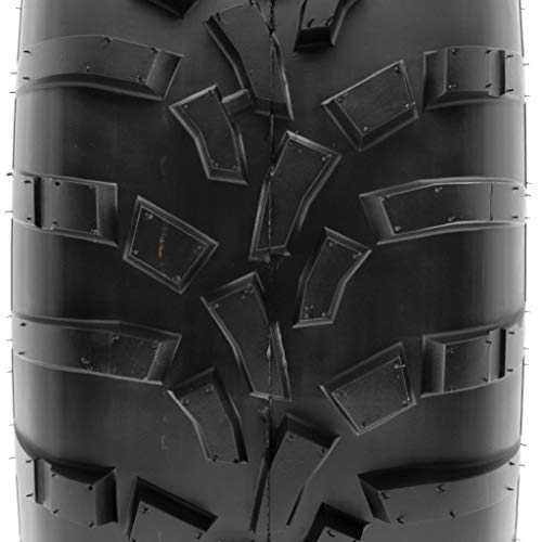 Pair of 2 SunF 25x11-12 AT-XC ATV/UTV Off-Road Tires, 6PR, Directional Knobby Tread | A010 - size: 25x11-12