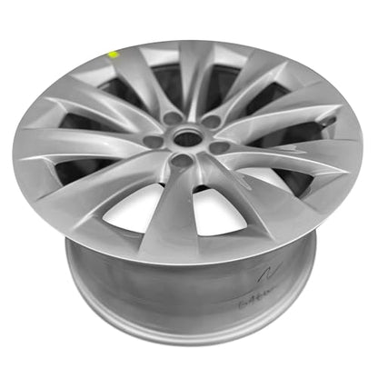 For 2015-2021 Tesla Model X 20 Inch Rear Silver Alloy - Genuine OEM Rim - Road Ready SUV Wheel - color: Silver