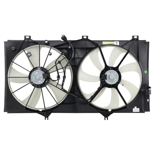 TRQ Radiator Dual Cooling Fan Assembly - style: RFA73764