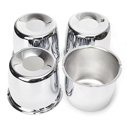 4.25inch Trailer Wheel Center Caps Fit 4.25" Center Bore Truck Trailer RV SUV Wheels Rims, Carbon Steel Chrome Silver 4 Pack Hub Covers, Height 3.72 in - color: Chrome Silver, size: 4.25in Hub Hole, 3.72in Tall