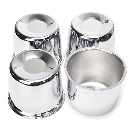 4.25inch Trailer Wheel Center Caps Fit 4.25" Center Bore Truck Trailer RV SUV Wheels Rims, Carbon Steel Chrome Silver 4 Pack Hub Covers, Height 3.72 in - color: Chrome Silver, size: 4.25in Hub Hole, 3.72in Tall