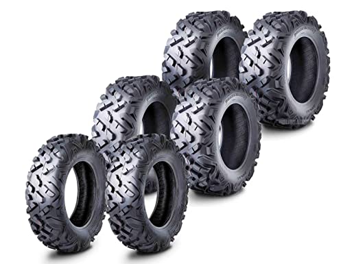 ROADGUIDER Set6 ATV UTV Tires (2) 26x8-14 & (4) 26x10-14 6PR for 6 wheelers - size: 26x8-14 & 26x10-14 S6