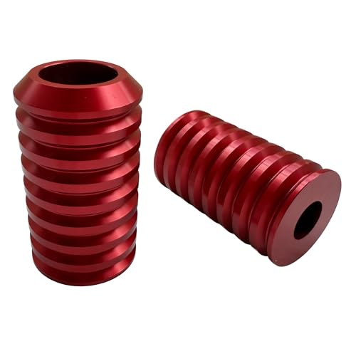 Motorcycle front and rear crash bar decorative wheels, engine crash bar sliders, and saddlebag crash bar decorative covers (red) - color: red