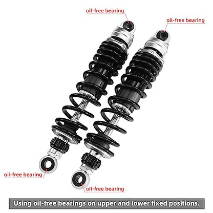 TCT-MOTORPARTS Remote Reservoir Suspension Fit For Harley Touring 2014-2025 - color: Remote Reservoir Suspension Set #2