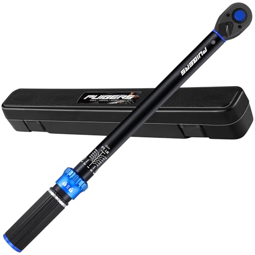 3/8 inch Drive Click Torque Wrench, Click Torque Wrench 3/8 Torquimetro 10-110 FT.LB/13.6-149.2 Nm, Dual-Direction Adjustable 72 Tooth for Bike Moto and Car Repair - size: 3/8" 10-110 FT.LB