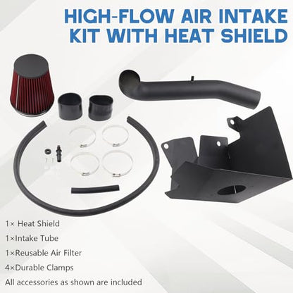 Cold Air Intake System for 2019-2024 RAM 1500 3.6L V6 Gas Truck - size: 2019-2024 Ram 1500 3.6l v6 Gas