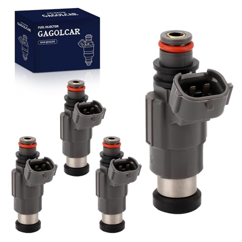 4-Pack Fuel Injectors Set | Compatible with Mitsubishi Mirage 1997-2002 Suzuki Vitara Chevrolet Tracker 1999-2002 1.5L 1.6L L4| Replaces FJ412 15710-66D00 91174473 - size: 4 X FJ412
